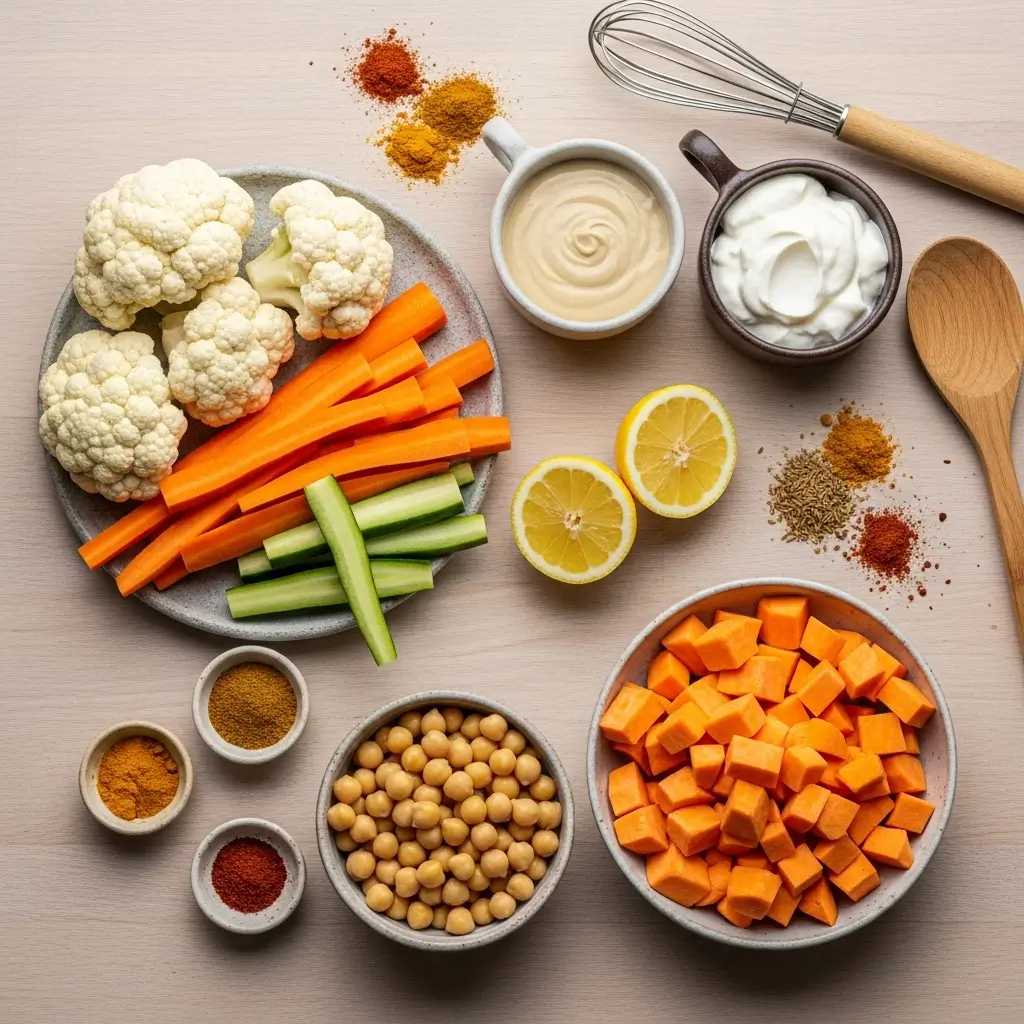 Ingredients for Anti-Inflammatory Harvest Glow Bowl