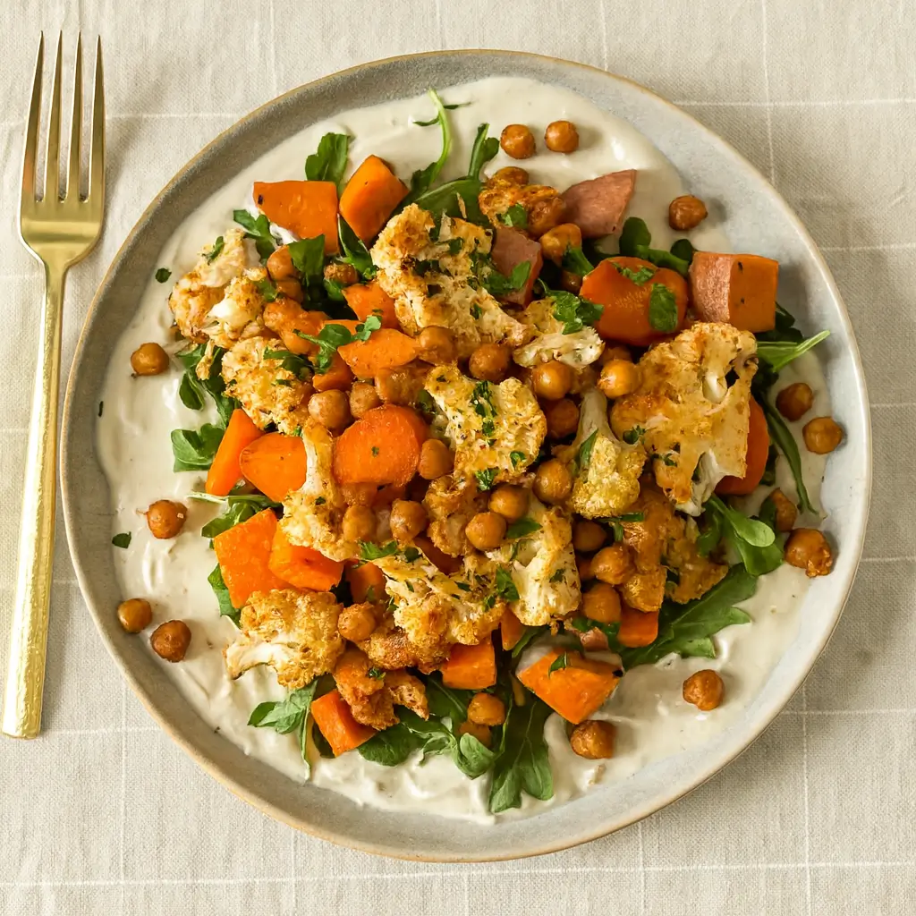 Anti-Inflammatory Harvest Glow Bowl with Roasted Veggies