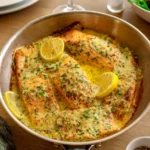 Baked Salmon with Lemon Butter Cream Sauce