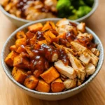 BBQ Chicken and Roasted Sweet Potato Bowl
