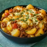 cheesy ground beef and potato casserole hot and ready