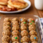 Chia Oatmeal Energy Balls arranged on a plate