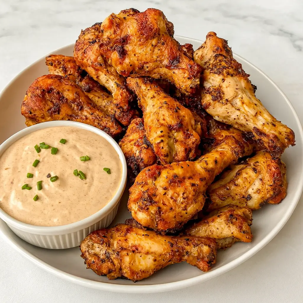 chicken wing seasoning on crispy oven-baked wings