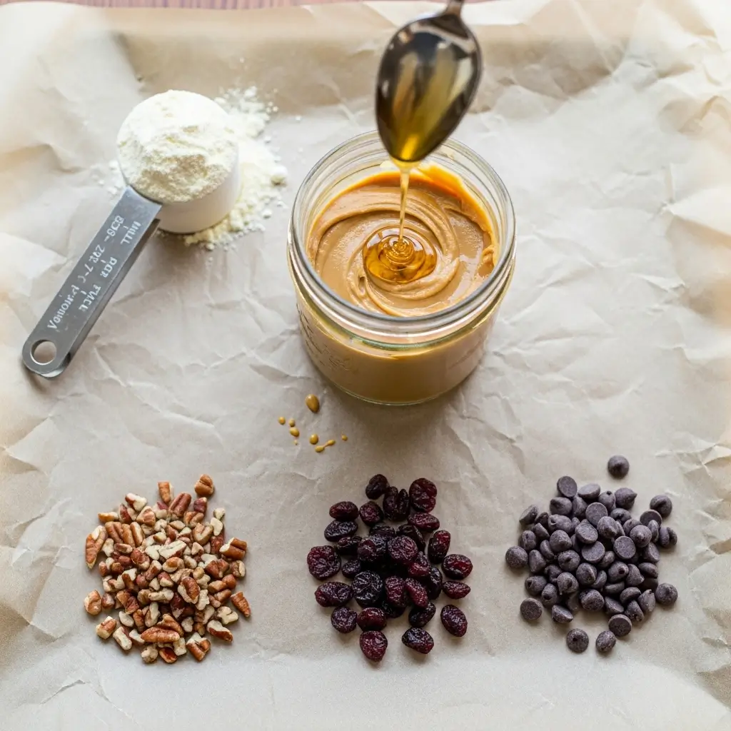 Ingredients for Cookie Dough Protein Balls