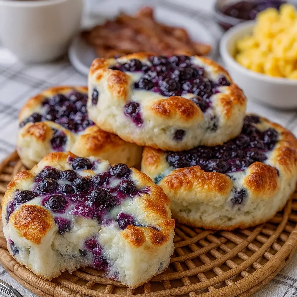 Cottage Cheese Blueberry Cloud Bread – Fluffy, Easy, Delicious