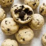 Cream Cheese Oreo Protein Balls on plate