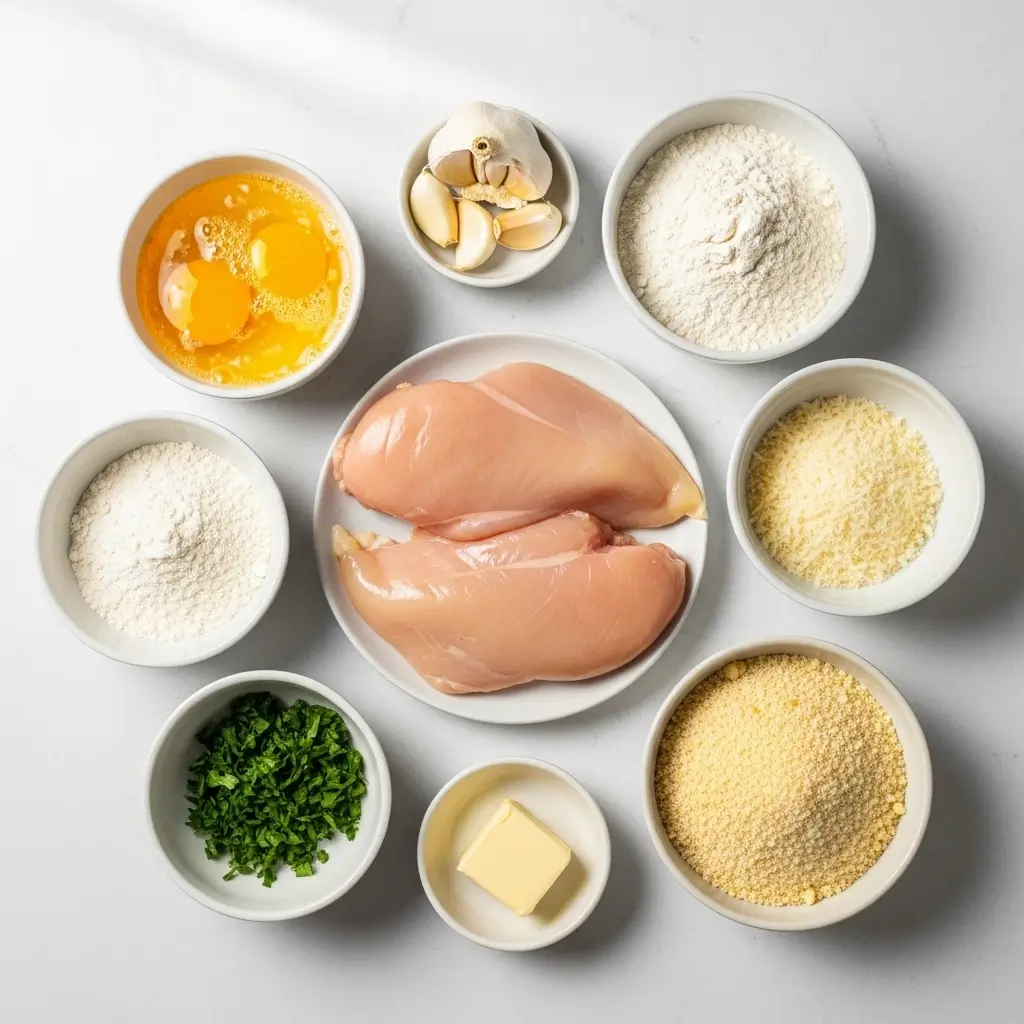 Ingredients for Crispy Garlic Butter Chicken