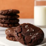 Fudgy Chocolate Protein Cookies fresh from oven