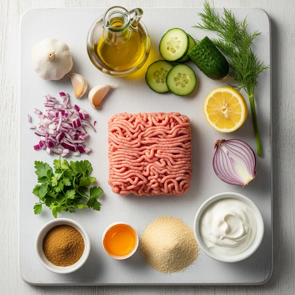 Greek Turkey Meatballs Ingredients