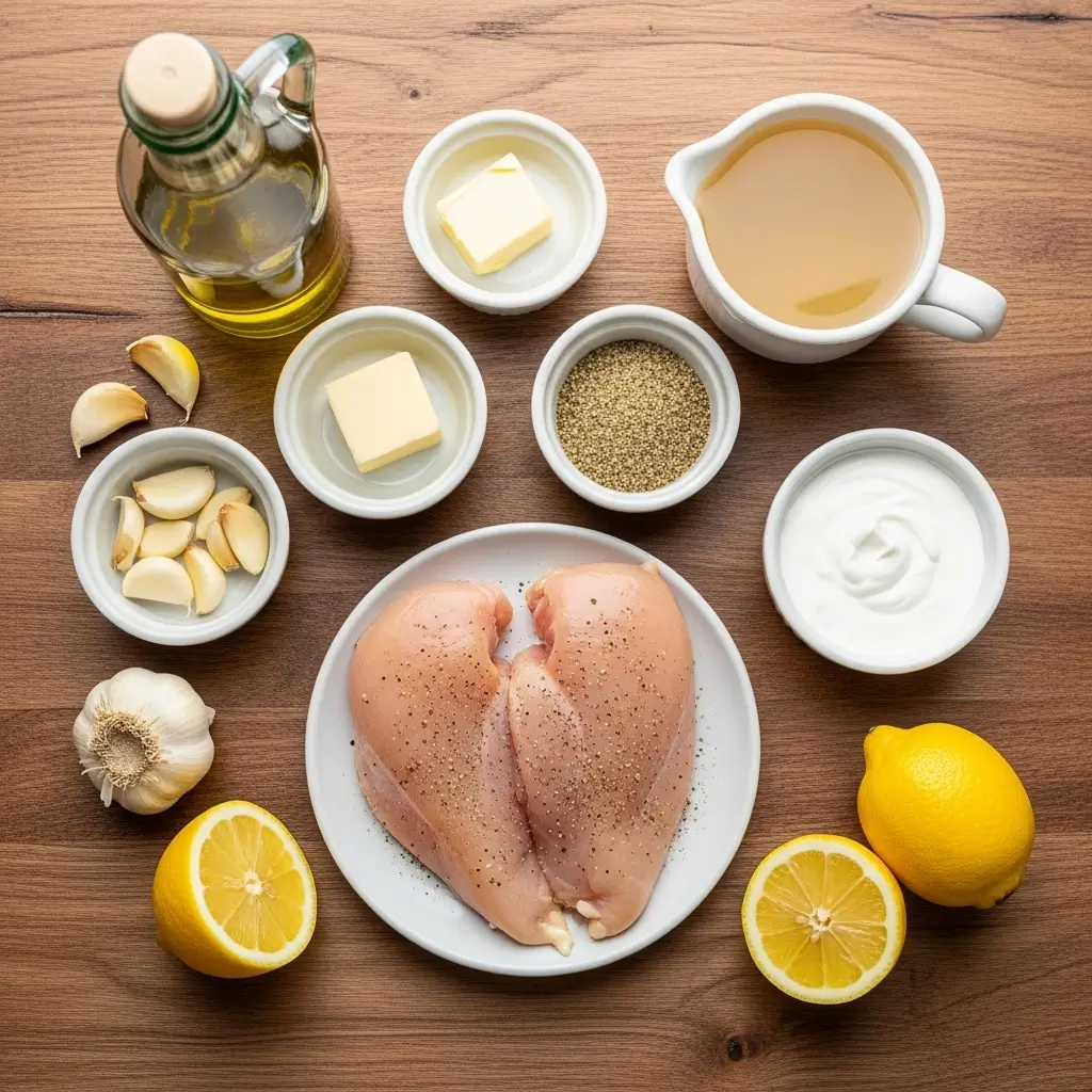 Ingredients for Lemon Pepper Chicken