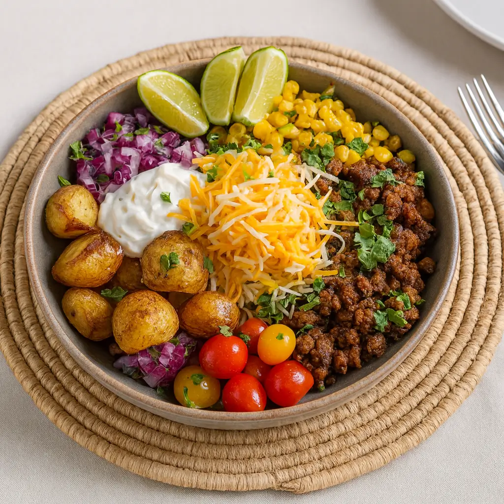 Loaded Potato Taco Bowl Dinner
