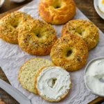 Low Carb Almond Flour Bagels with Everything Seasoning