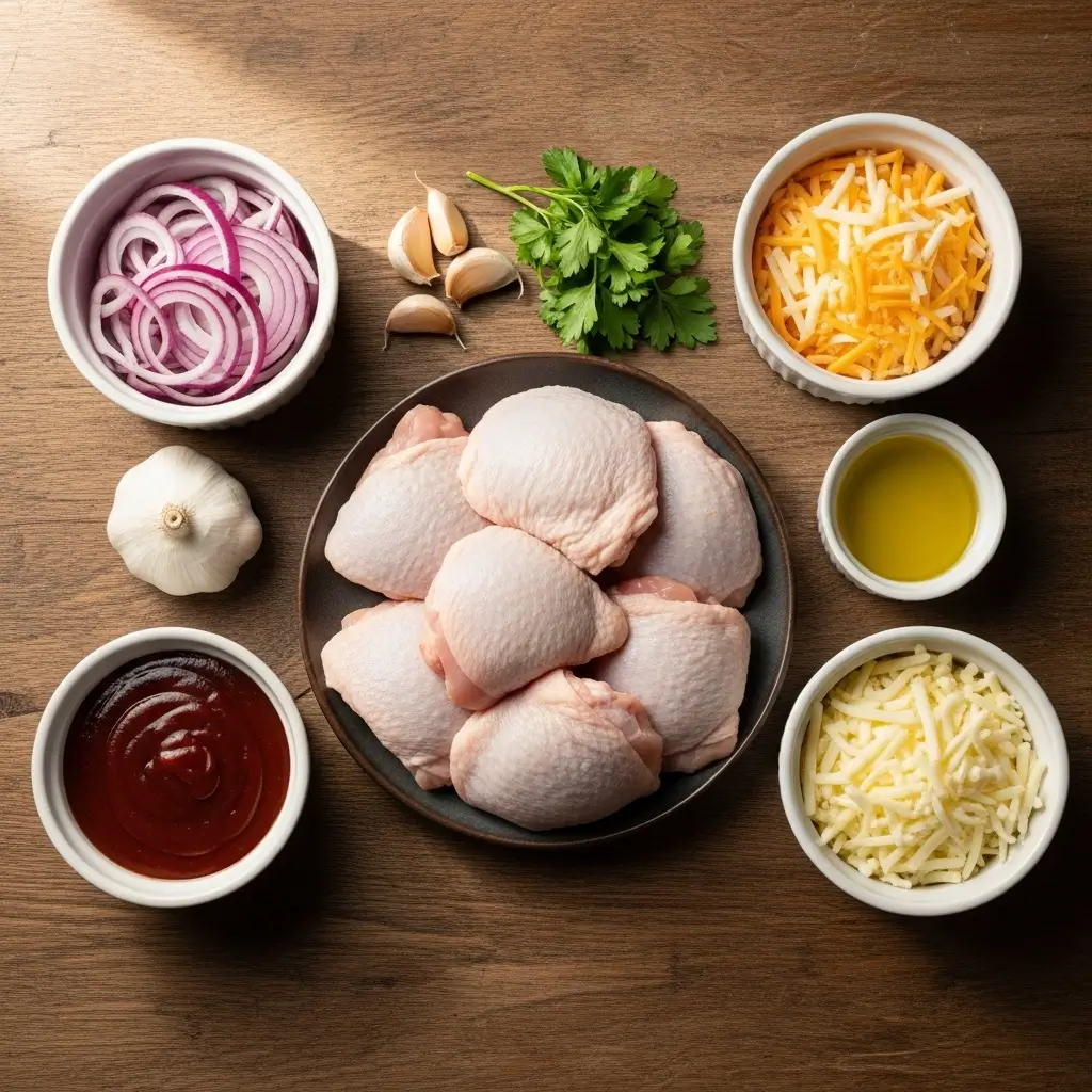 Ingredients for Low Carb BBQ Chicken Thighs
