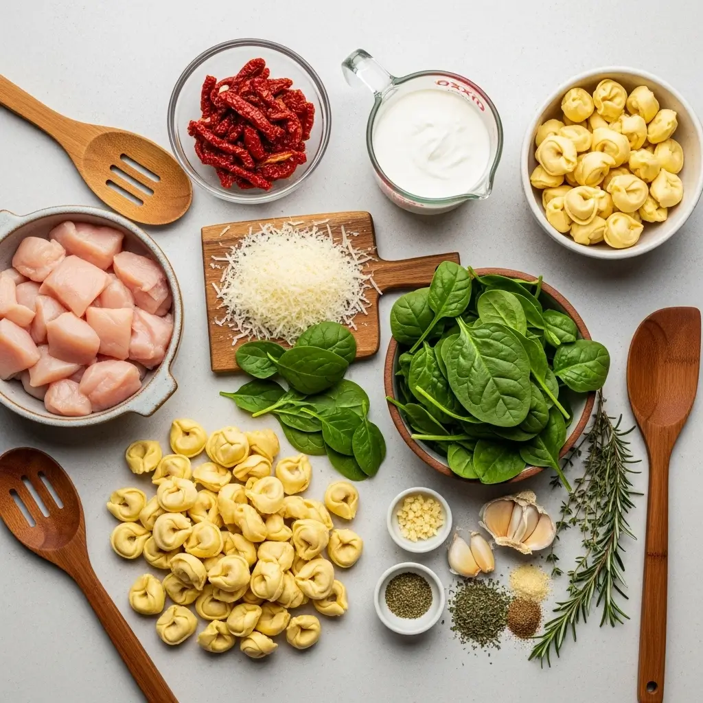 Ingredients for Marry Me Chicken Tortellini