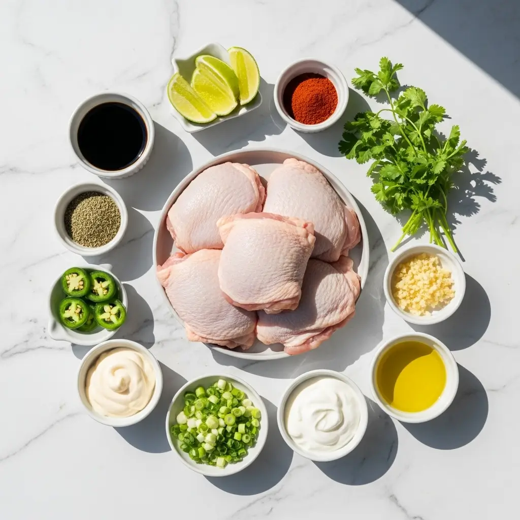 Ingredients for Peruvian Grilled Chicken recipe