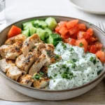 Refreshing Chicken Tzatziki Bowls with Greek Flavors