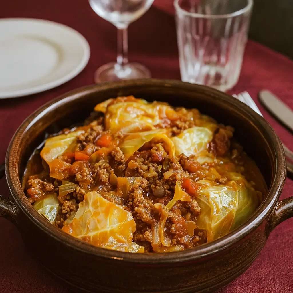 Slow Cooker Unstuffed Cabbage Rolls