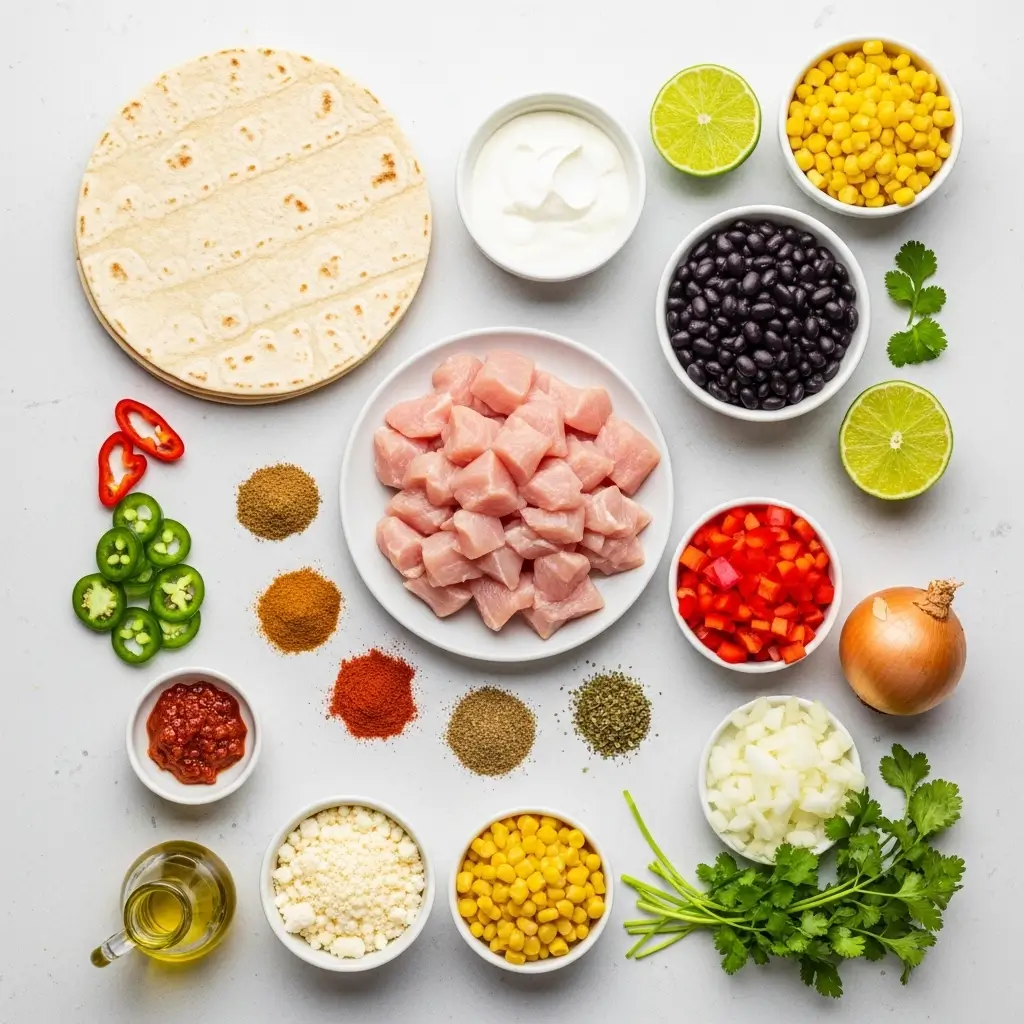 southwest chicken wrap ingredients
