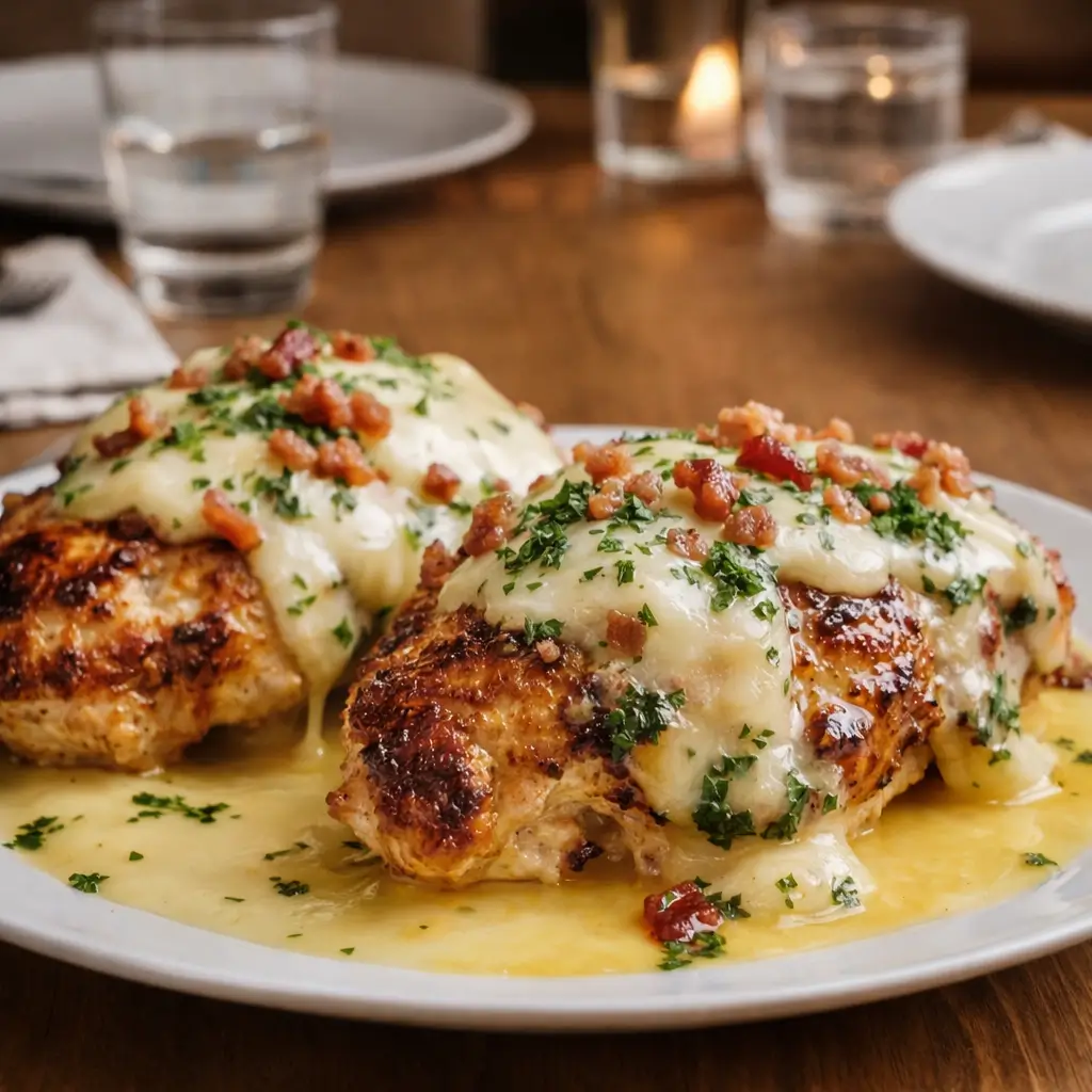 Texas Roadhouse Smothered Chicken with Jack Cheese