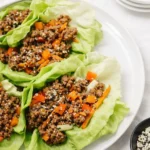 Asian-Style Ground Beef Lettuce Wraps