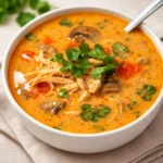 Better Than Takeout Thai Chicken Soup in bowl