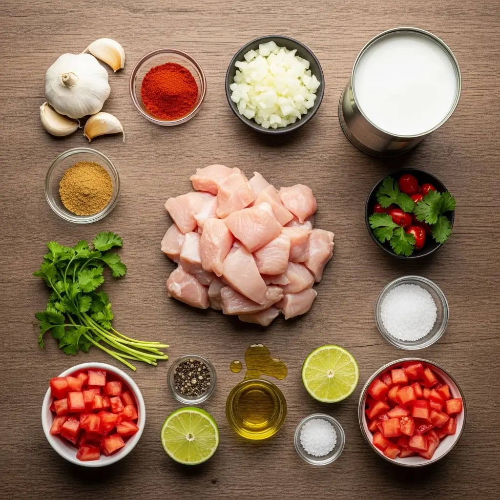 Ingredients for Brazilian Coconut Chicken