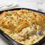 Cheesy Chicken Crescent Bake fresh out of the oven