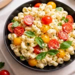 Easy Creamy Pasta Salad in bowl