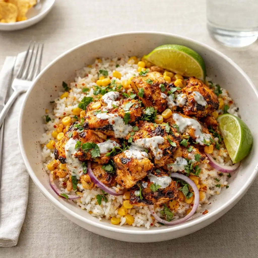 Easy Street Corn Chicken Rice Bowl