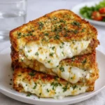 Garlic Bread Grilled Cheese sandwich