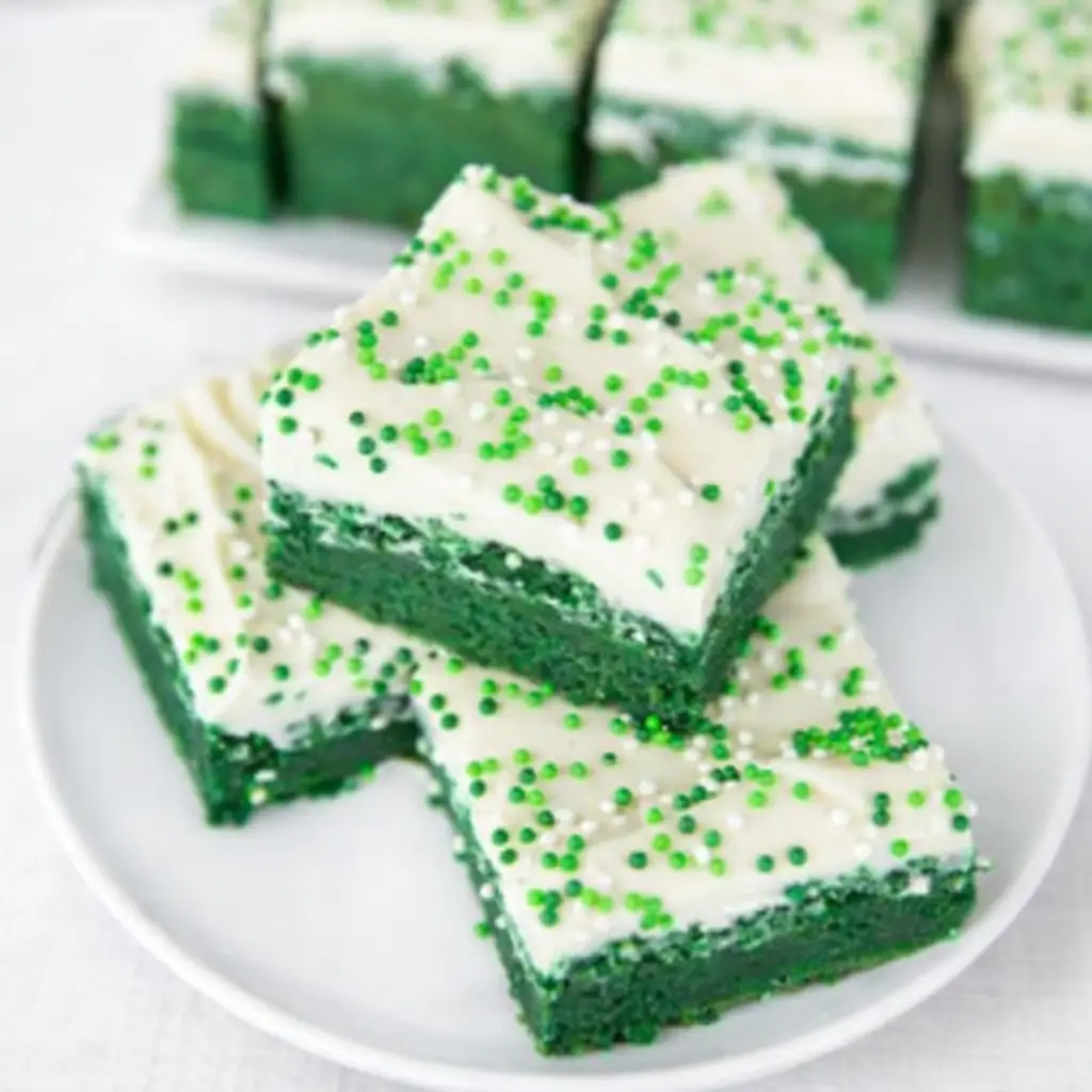 Green Velvet Brownies with Cream Cheese Frosting – The Ultimate St. Patrick’s Day Dessert