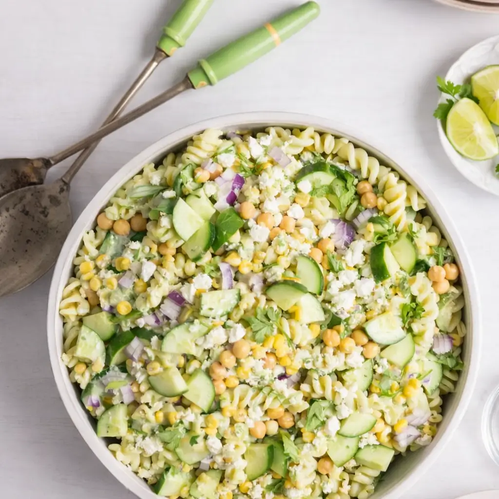 Healthy Cilantro Lime Pasta Salad