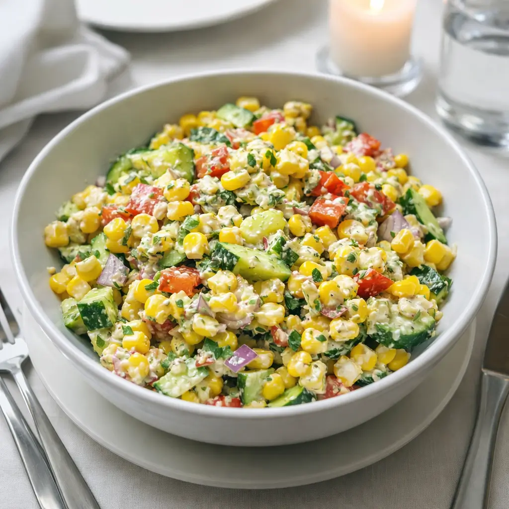 Irresistible Corn Salad with Fresh Vegetables