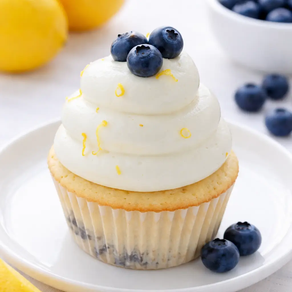Lemon Blueberry Cupcakes – Quick, Creamy &amp; Freshly Baked Joy