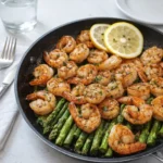Lemon Garlic Shrimp and Asparagus recipe