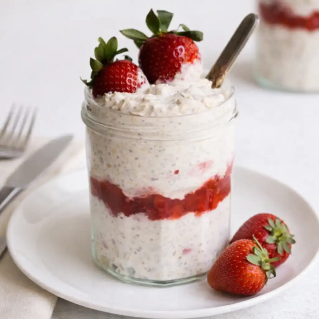 Strawberry Cheesecake Overnight Oats – Amazing Make-Ahead Treat