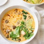 Tom Kha Gai Soup creamy coconut Thai chicken soup