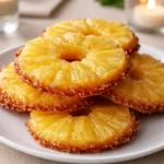 Pineapple Upside Down Sugar Cookies on cooling rack