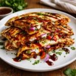 Hot Honey BBQ Chicken Quesadillas