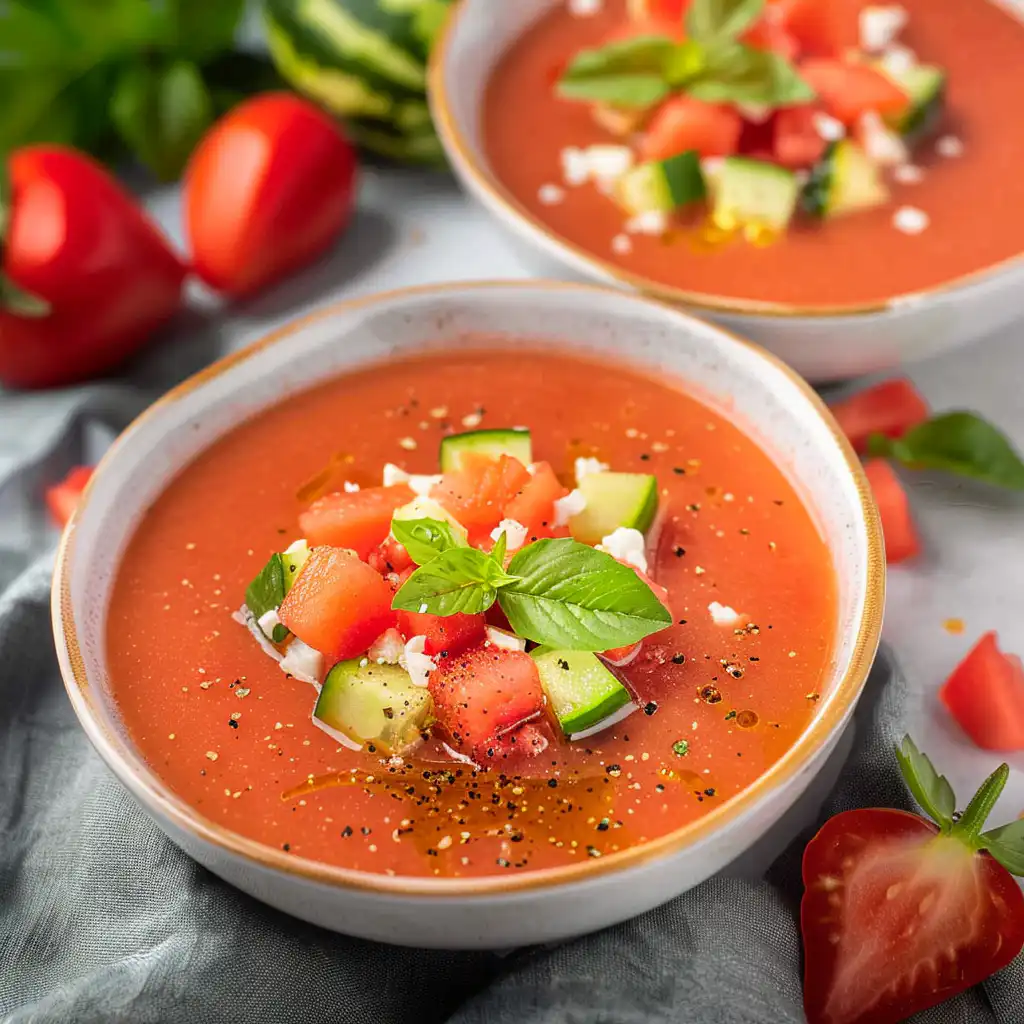 Watermelon Gazpacho Soup: A Refreshing Twist on Summer Simplicity
