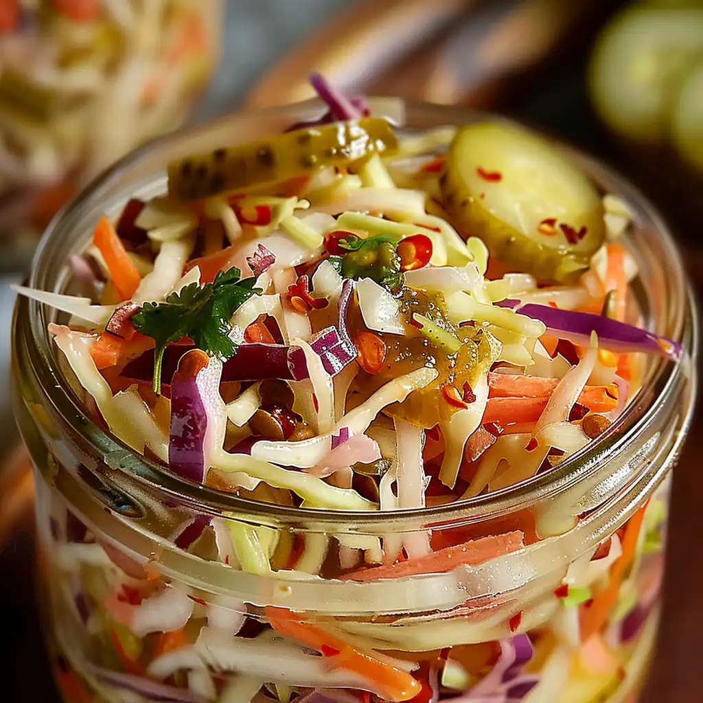 Sweet and Spicy Pickle Slaw: A Fresh Spin on Classic Crunch
