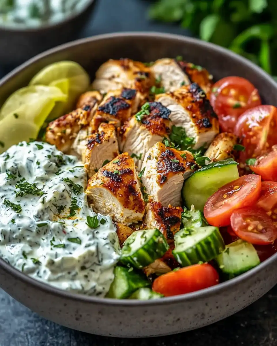 Chicken Tzatziki Bowls