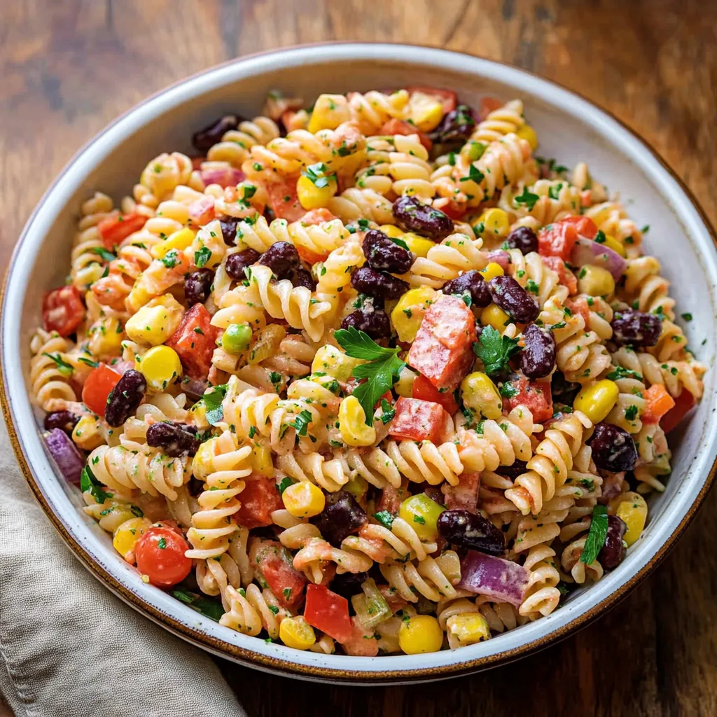 Cowboy Caviar Pasta Salad – A Vibrant, Crowd-Pleasing Dish