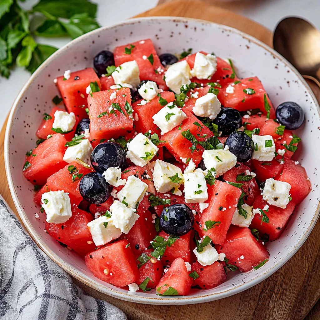 Homemade Watermelon Feta Salad – A Refreshing Twist for Summer