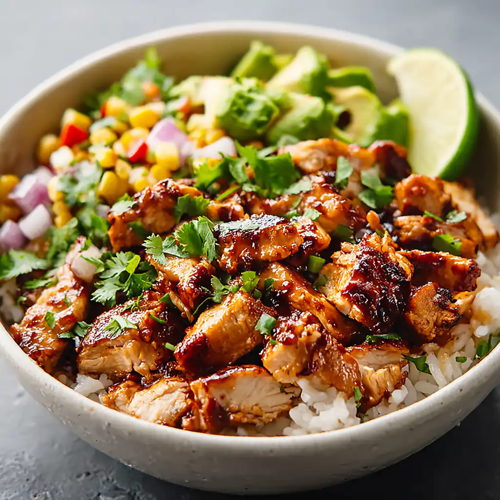 Honey Chipotle Chicken Rice Bowls
