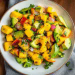 Avocado and Mango Salad with Lime and Cilantro