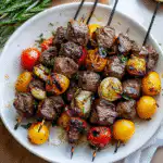 Rosemary Garlic Steak Kebabs: Juicy, Flavorful, and Perfect for Any Occasion!