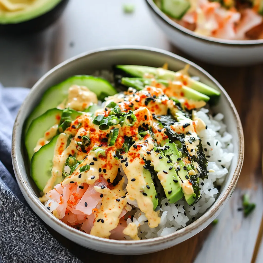 California Roll Sushi Bowls
