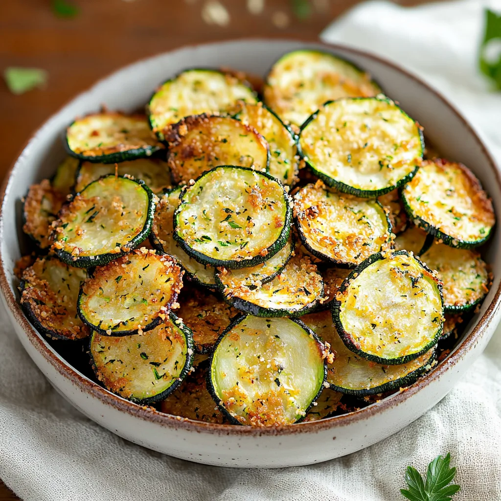 Crispy Baked Zucchini Chips