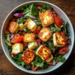 Crispy Mediterranean Halloumi Salad Recipe